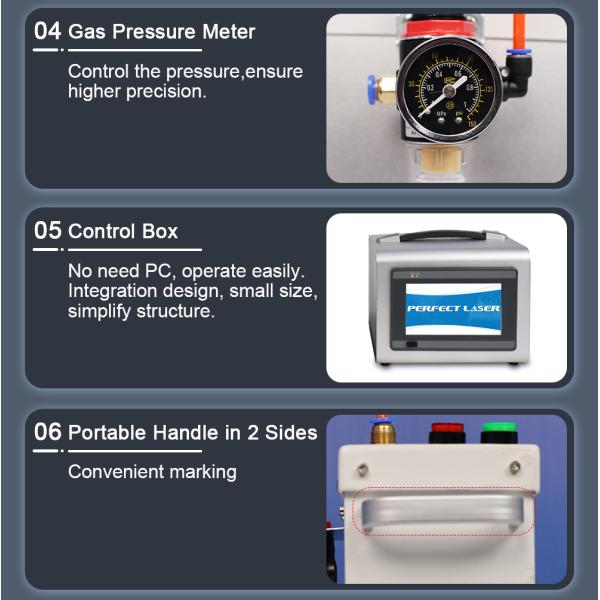 Pin Metal Number Pneumatic Dot Peen Marking Machine LCD Control Type
