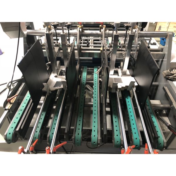 TC-1080B Fully Automatic Paper Box Double Channel Window Patching Machine Motor Engine 380V High-Capacity 40000 Pieces/Hour