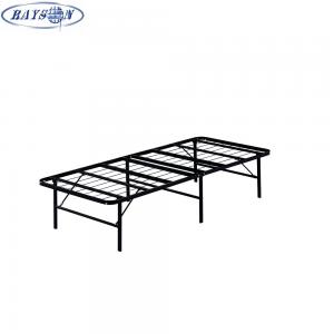 Quality Single Metal Bed Frame Bedroom And Office Folding Bed In Box for sale