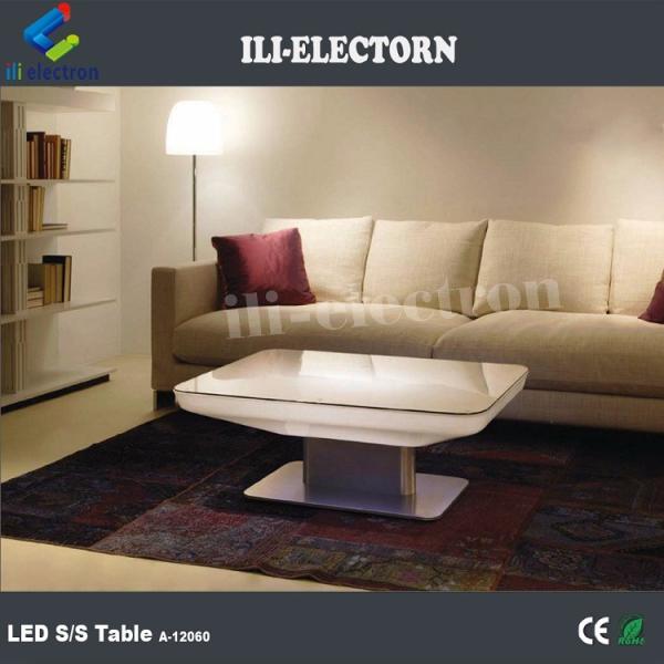 RGB remote control lighting plastic led square lounge table