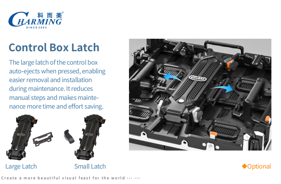 Semi-Automatic Corner Guard P3.91 Led Screen Control Box Latch Ultra-Thin Outdoor Ip65 High-End Flagship Ch