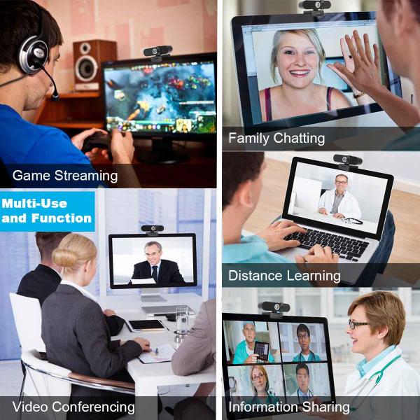 Anti Peeping UHD Webcam USB Camera For Video Conference