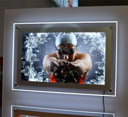 Photo 70cm Led Light Box Signage ROHS Acrylic Backlit Sign Box