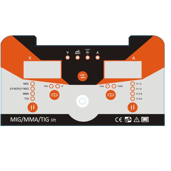 Micro process full digital controlled synergy MIG welding machine Co2 gas shield