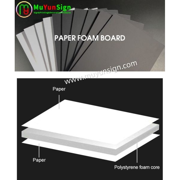 Model Making Polystyrene Foam Core Paper Board UV Flatbed Printing