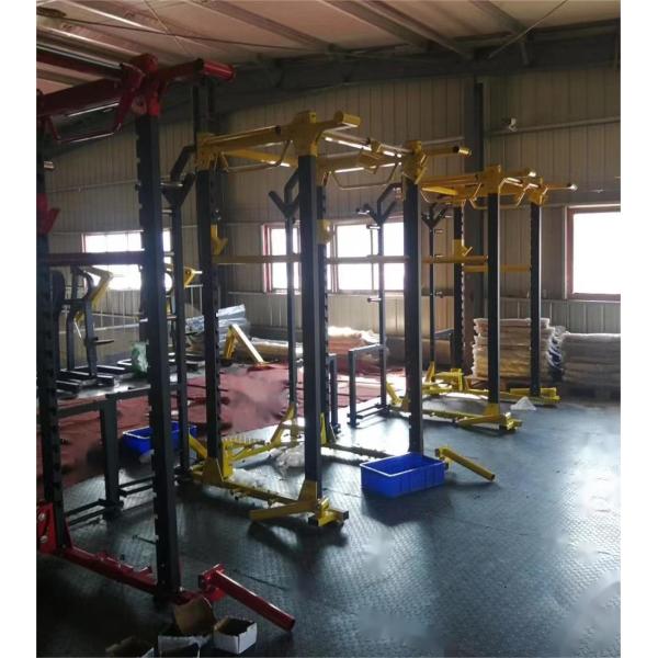 Commercial Gym Rack Multi-Function Smith Machine Leg Press Squat Chest Exercise Bodybuilding Back Shoulder Training-Steel