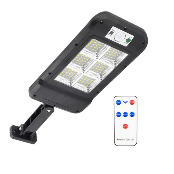 3.7V 3000mAh Pole Solar Street Light , Remote Control Outdoor Security Light
