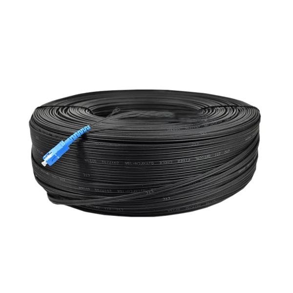 Simplex Outdoor G657A1 100m 200m FTTH Fiber Drop Cable Patch Cord SC/UPC SC/APC