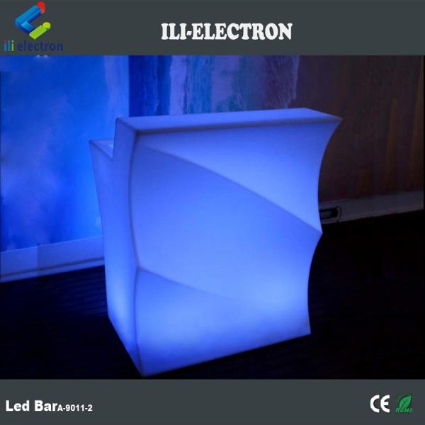Rechargeable plastic portable led bar table