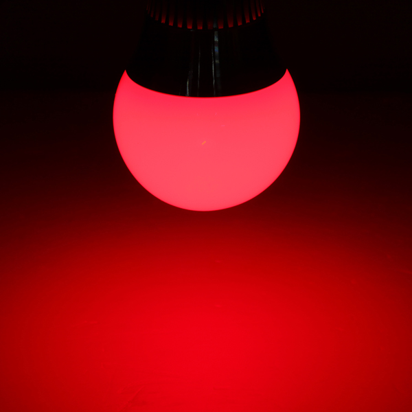 RGB LED bulb light 3W with remote E27 lamp base