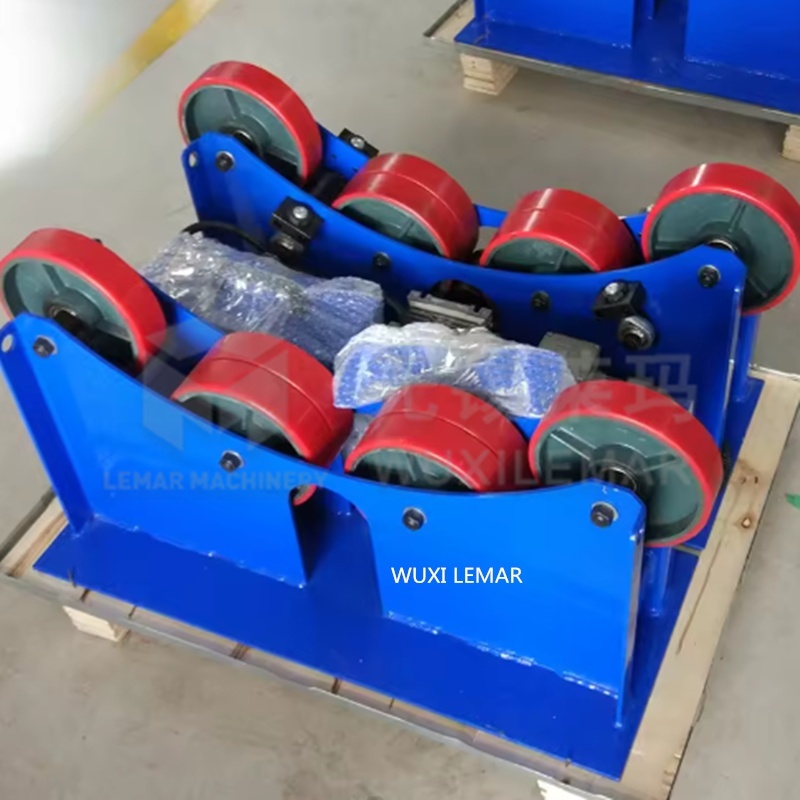 Self Adjusting Welding Rotator 3Ton VFD Stepless Speed Pipe Welding Roller Support