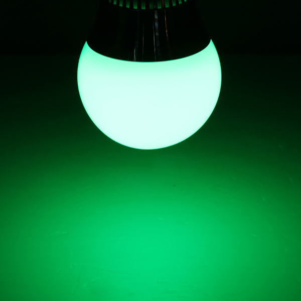 RGB LED bulb light 3W with remote E27 lamp base