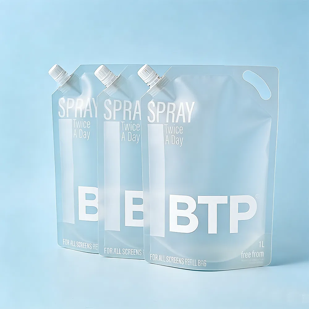 Beverage packaging spout pouch
