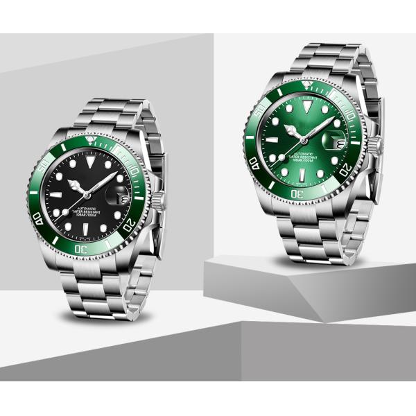 Luminous 20mm Automatic Mechanical Watch 5ATM Luxury Diver Automatic Watch