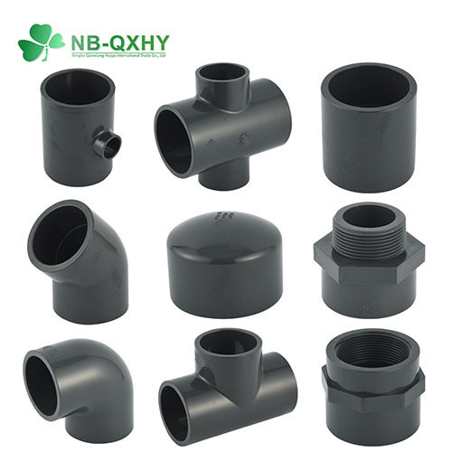 Equal Pn16 PVC Pipe Fitting DIN Standard for Deep Gray High Pressure