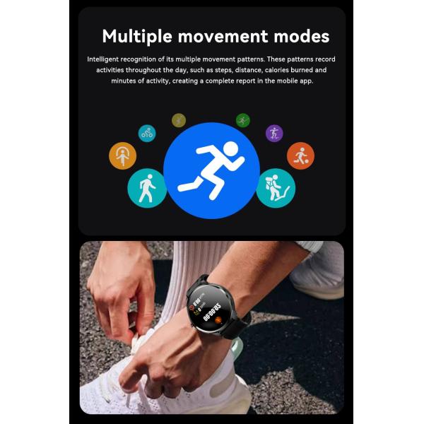 H99 4G Android Smart Watch with 1.75'' AMOLED Screen & SIM Card Support