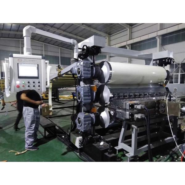 Artificial Marble PVC Sheet Extrusion Line Computerized Plastic Board Extruder
