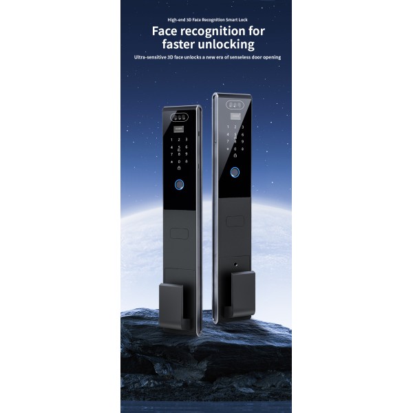 YAGU Double-sided 3D Face Recognition Automatic Smart Lock Fingerprint Combination Lock Entry Door Security Door Household Locks