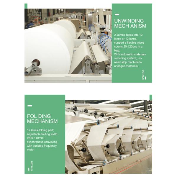 Lingettes Making Machine Fully Automatic Machines For Wet Wipes