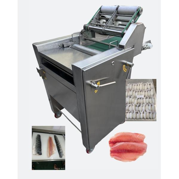 Buy 70Pcs/M Fish Processing Machine Stainless Steel Cuttlefish Peeling Machine High Stable at wholesale prices