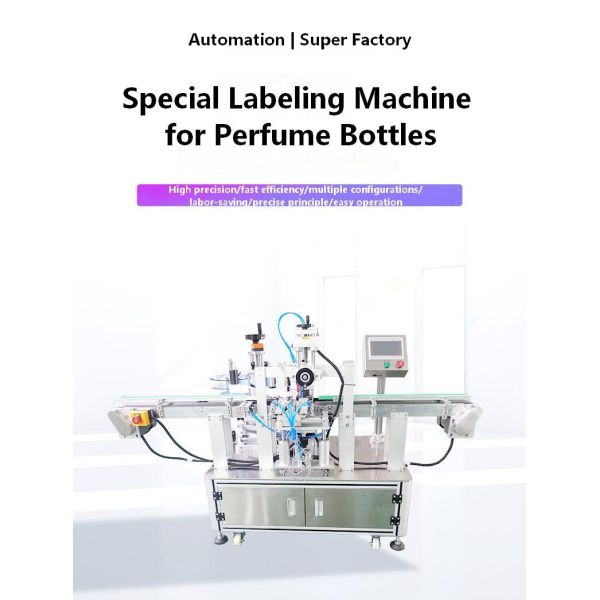 Full Automatic Round Bottle, square Bottle, Flat Bottle, Various Bottle Types, Glass Bottles Applicable Labeling Machine CH-302D1