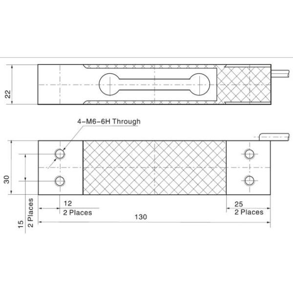 zemic load cell parallel type L6D-C3-10KG-2B single point construction with capacity 3kg-50kg