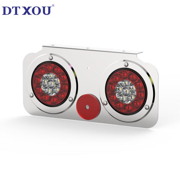 4-inch circular trailer tail light indicator L-shaped combination tail light