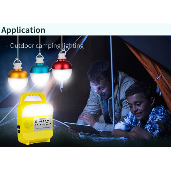 50000H 3 Lights Mini DC Solar Power System 3W 6V Solar Panel Lighting System