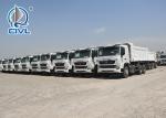 White color RHD Heavy Duty Dump Truck 6X4 Drive Type 15M3 30T load capacity