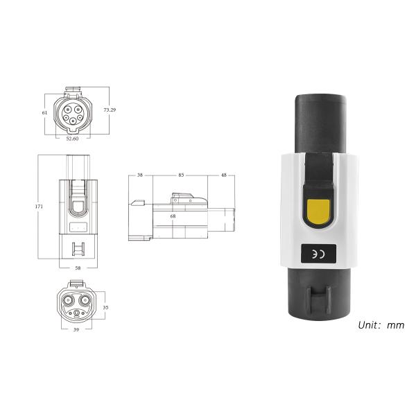 Tesla Interface Standard Portable Charging Stations for NACS/Tesla Car Condition 7KW 220V AC TYPE1 EV Charger Adapter