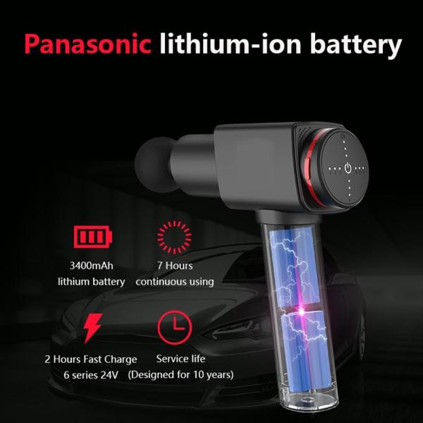 24V Aluminum Alloy Handheld Massager Gun