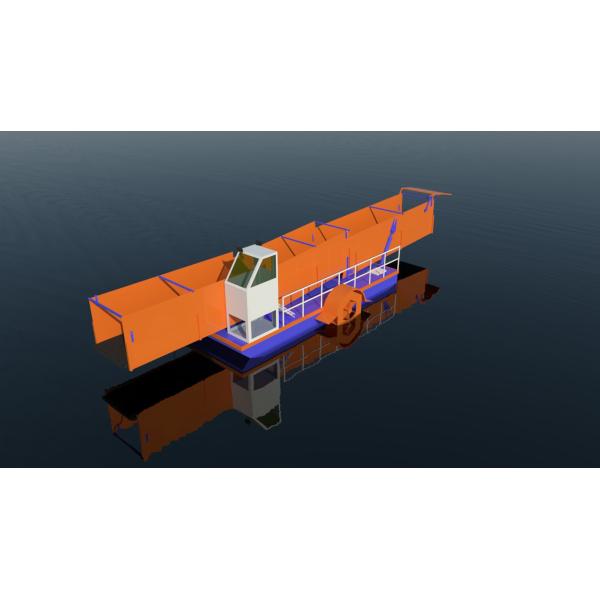 45cbm Garbage River Barge For River Or Dam Clean Up