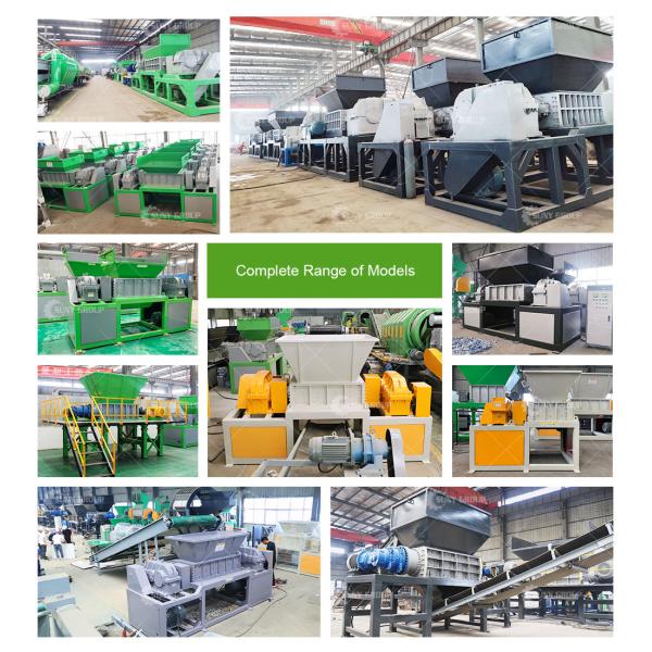 15kW Multifunctional Double Shaft Shredder for Mini Plastic Waste Processing Plant