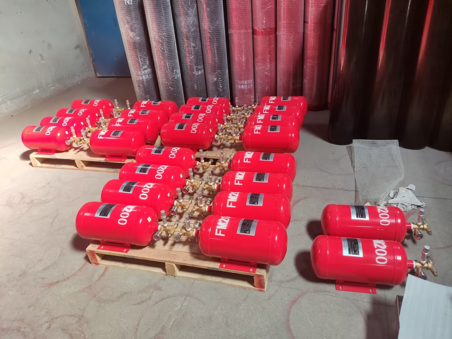 Suspension Type FM200 Gas Fire Suppression System With Thermal Bulb Activation