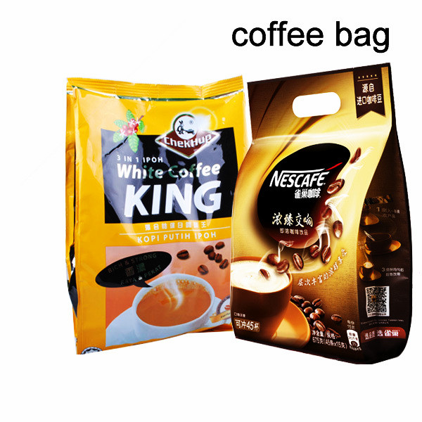 Recyclable Coffee Packaging Pouches Custom Printing With Handle Hole