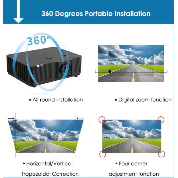 5500 Lumen DLP Laser Projector 4K 3D