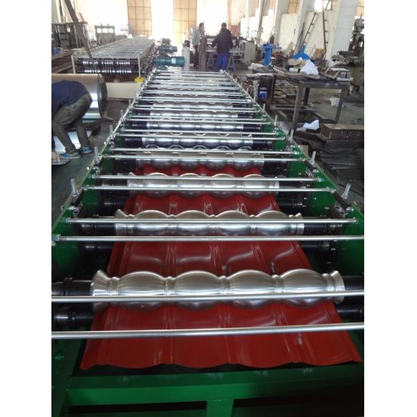Fully electric automatic galvanized glazed tile roll forming machine
