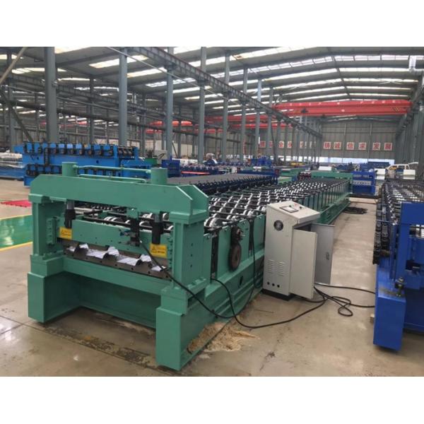 75mm High / 50 High Floor Deck Roll Forming Machine With Double Motor Control