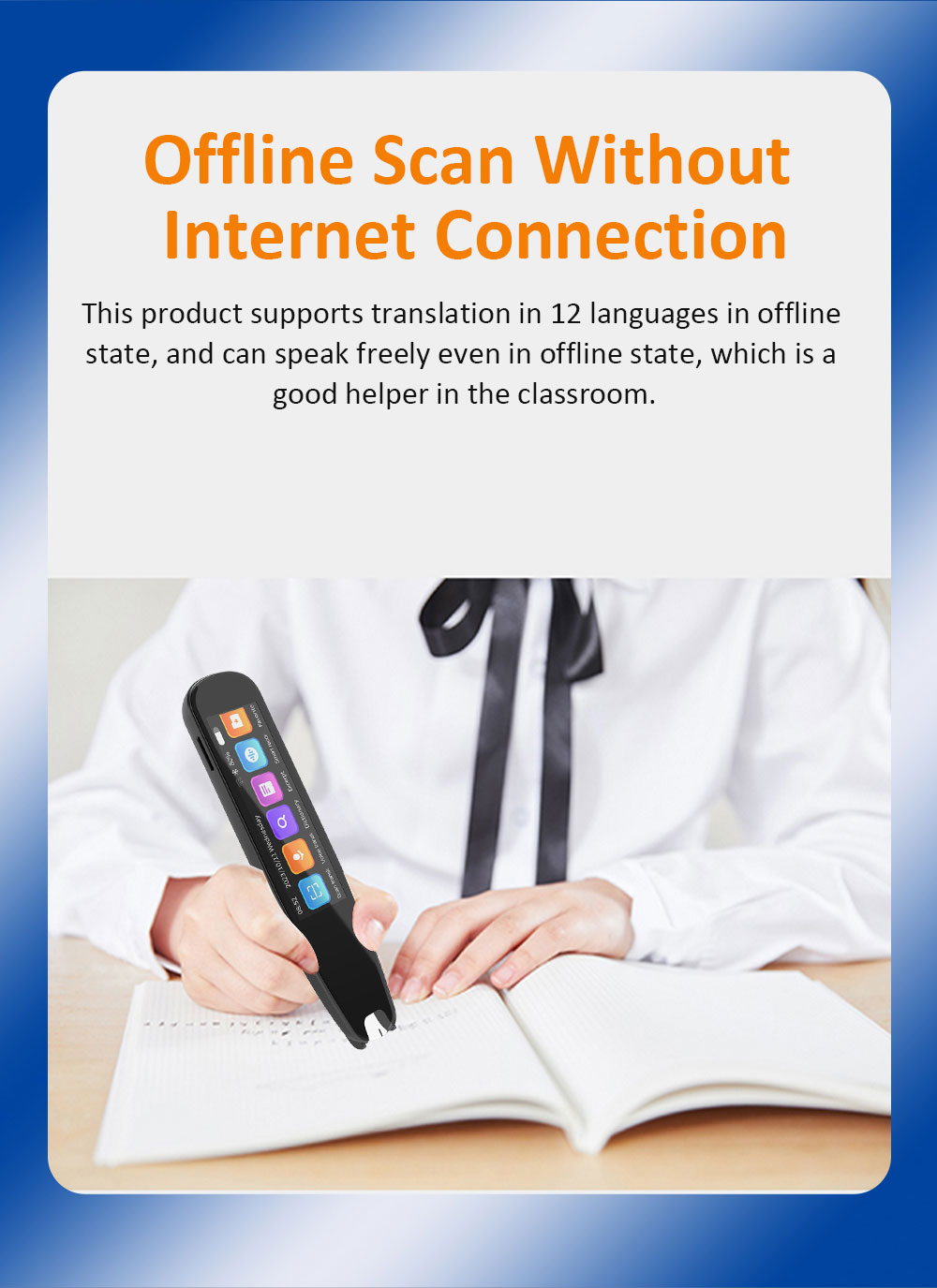 Electronic Dictionary Scan Reader Translation Pen Reading Smart Pen Translator