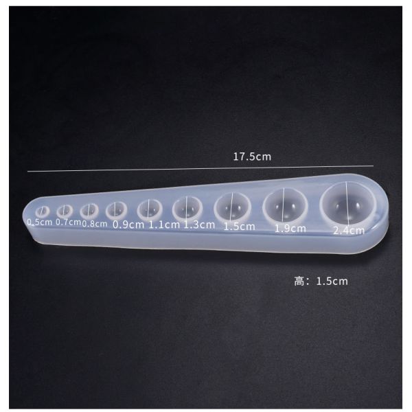 DIY Crystal Dropping Glue Mold Multi Specification Hemisphere Collection Mold Pendant Jewelry Hemisphere Silicone Mold