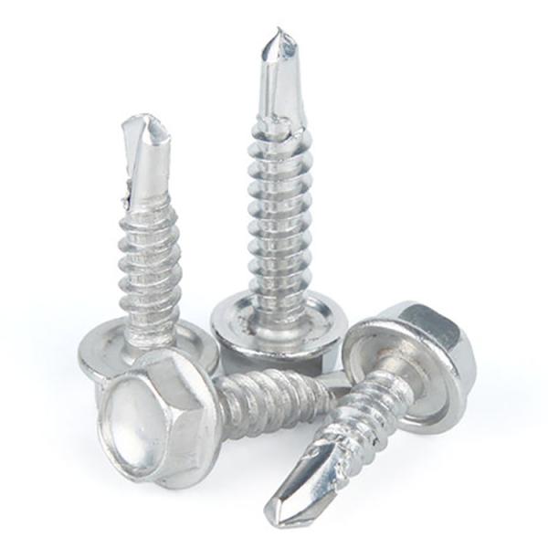 Hexagon Flange Head Self Drilling Screws With Tapping Screw Thread