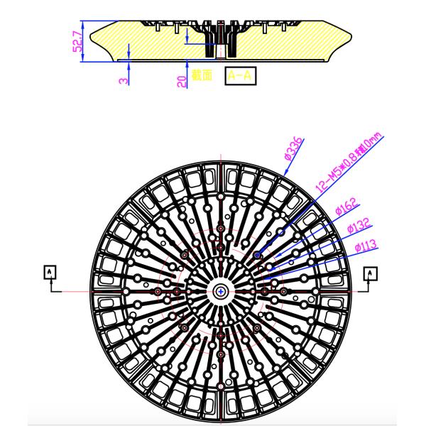90 Degree 200W Led High Bay Light Component SMD3030 With Led Lens
