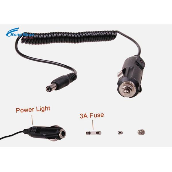 DC 5.5x2.5mm Car Power Cable Cigarette Lighter Over Current Voltage Protection