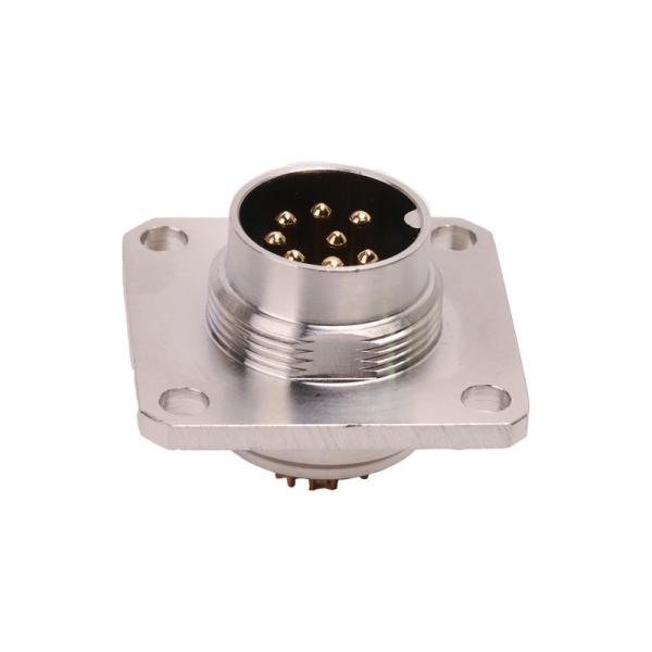 M16 Square Panel Mount 8pins Male Connector Waterproof IP67 Socket For Sensor Connector