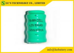Quality 80mah 1.2 V Rechargeable Battery Button Cell NIMH Material Long Service Life for sale