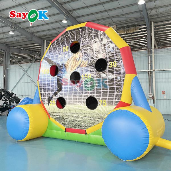 Inflatable Axe Throwing Game Inflatable Ball Toss Target Dart Board Inflatable Football Dartbaord For Sport Events