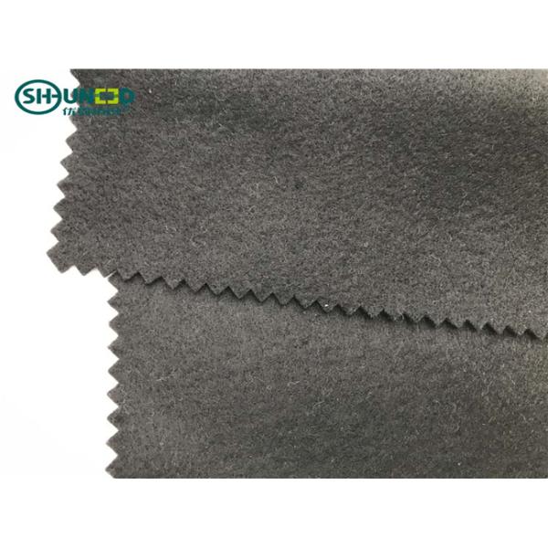 Black Polyester Needle Punch Nonwoven Felt For Breast Canvas 100cm / 150cm Width