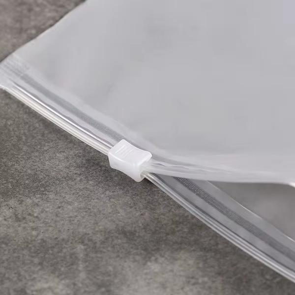 Customize Biodegradable Material Securely Sealed Clear Waterproof Zipper Pouch