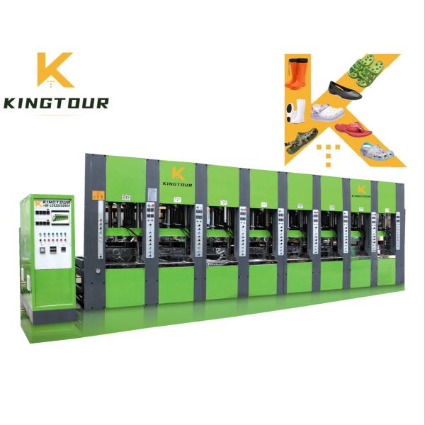 22500W PVC Injection Molding Shoe Machine 24 Station Plastic Slipper Making Machine KT-618
