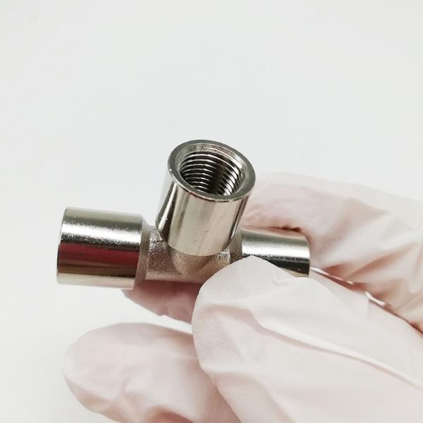 General Adapter Compression Pipe Fittings With Three Teeth TTY-PEF Copper Nickel Plating